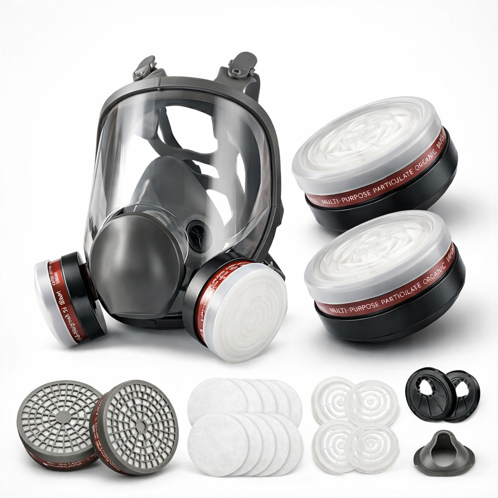 Gas Mask + Nuclear Filters Kit