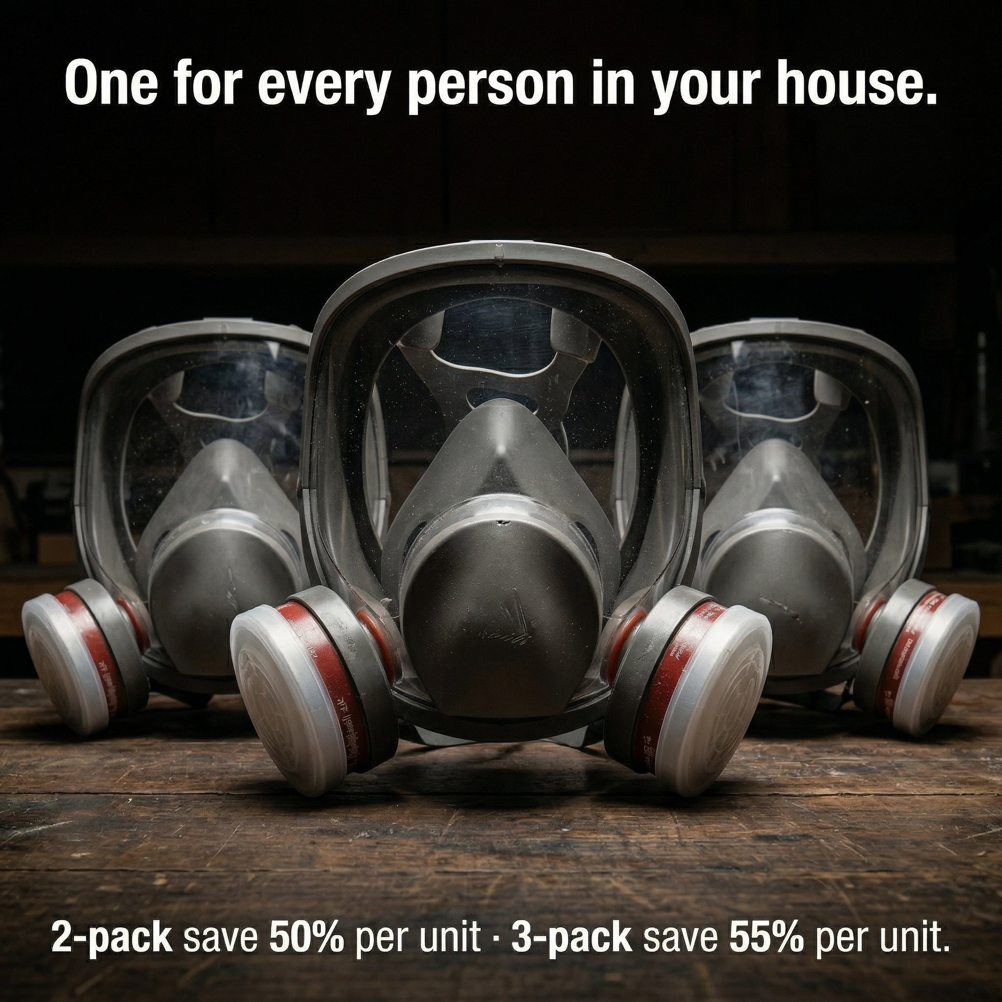 Gas Mask + Nuclear Filter Kit